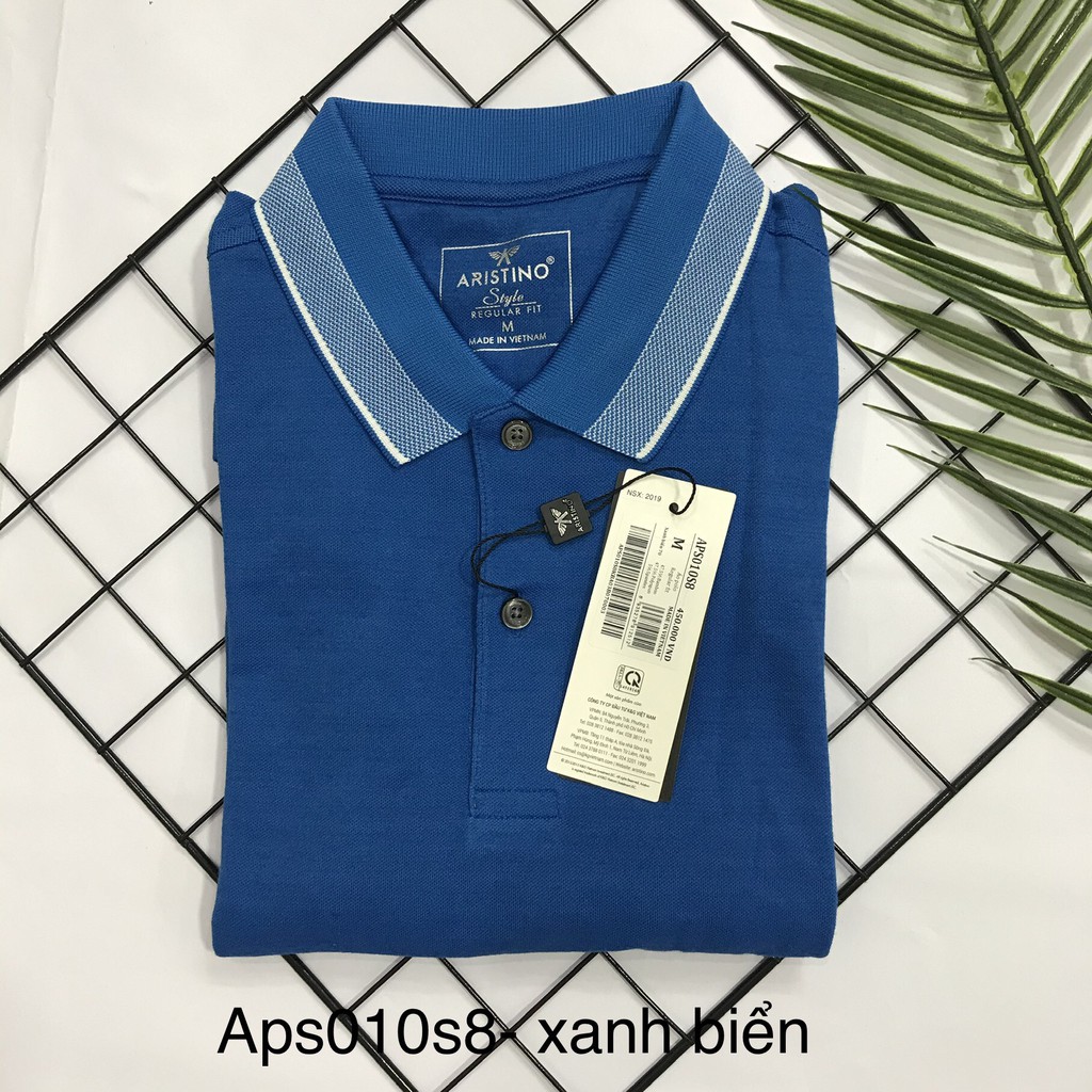 Áo polo nam ARISTINO cotton mềm mát (aps008s1- aps004s9-aps010s8-Aps057s9) reguler