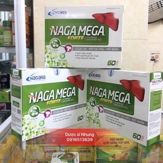 Bổ Gan Cà Gai Leo - Diệp Hạ Châu- Mật Nhân Nagamega thanh nhiệt mát gan, giải độc gan, bảo vệ gan- Hộp 60 viên