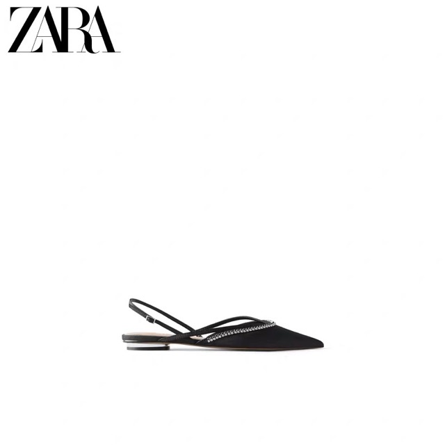 SANDAL BỆT ZARA MŨI NHỌN .