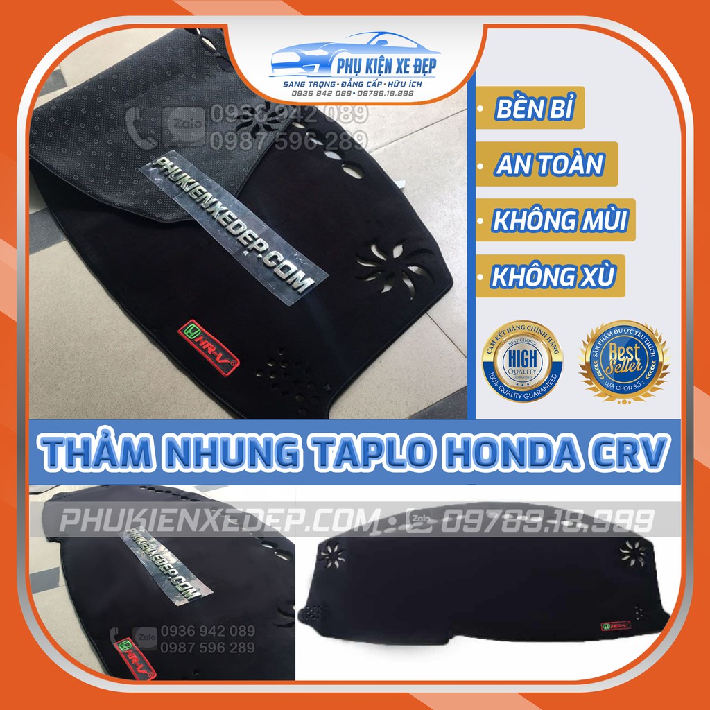 Thảm taplo ô tô lông cừu HÀNG LOẠI I xe HONDA CRV [MỚI NHẤT] có 3 lớp chống trượt