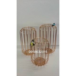 bình cắm hoa dạng lồng chim cao 20cm
