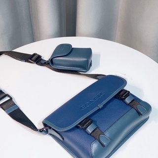 Túi Coach for men da bò nguyên chiếc