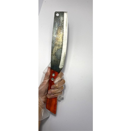 Dao thái rau thái thịt RÈN THỦ CÔNG cán gỗ màu đỏ