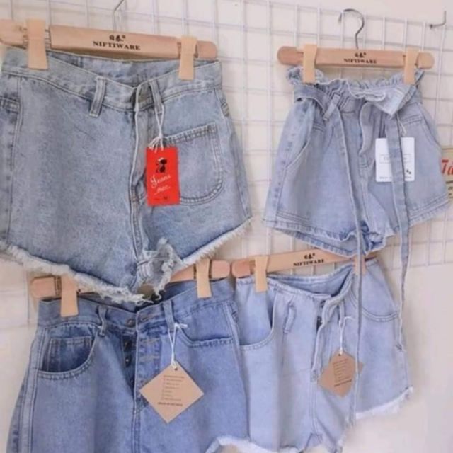 Combo 3 quần đùi jean 120k