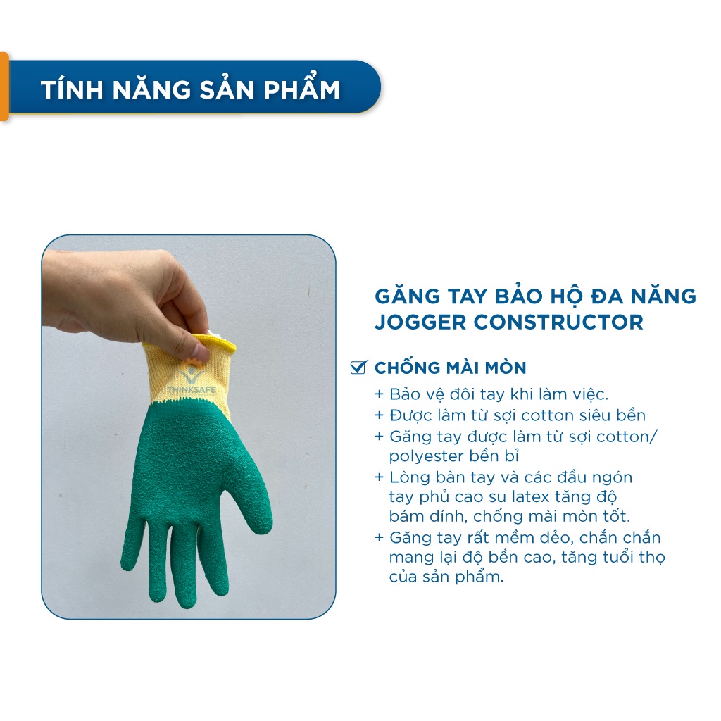 Găng tay thao tác Safety Jogger Constructo phủ PU