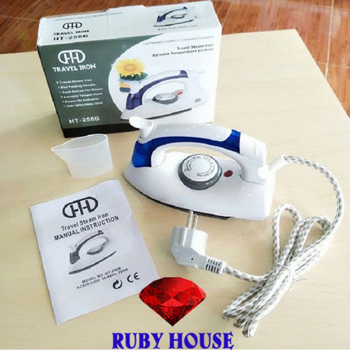 Bàn là mini 258, Bàn là du lịch gấp gọn-Ruby House