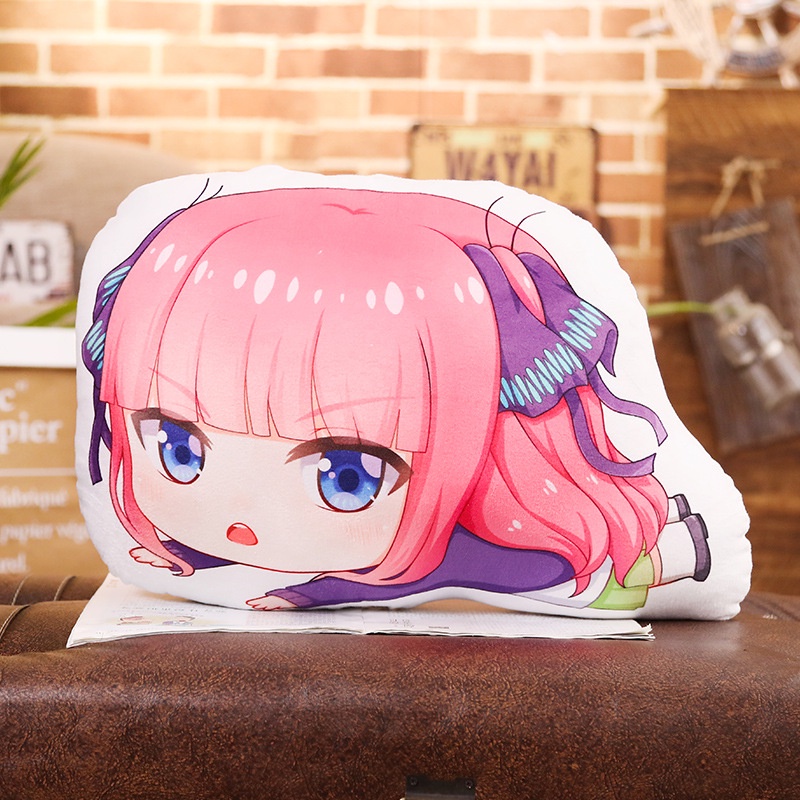 Gối ôm in hình Gotoubun no Hanayome NHÀ CÓ NĂM NÀNG DÂU anime chibi
