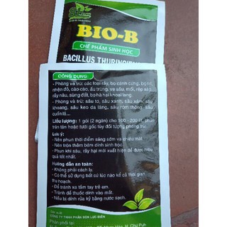 Combo 5 gói BIO-B gói 30g - Chế phẩm trừ sâu sinh học BIO-B gói 30g