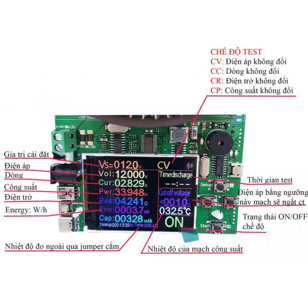 Mạch tải giả test nguồn DL24 150W