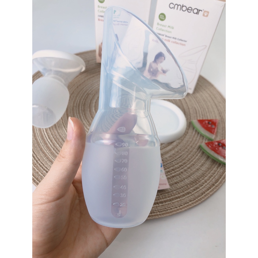 Phễu Hứng Sữa Silicon Cao Cấp Cmbear, Giúp Hứng Sữa Khi Đi Ra Ngoài Babibu - PHSS