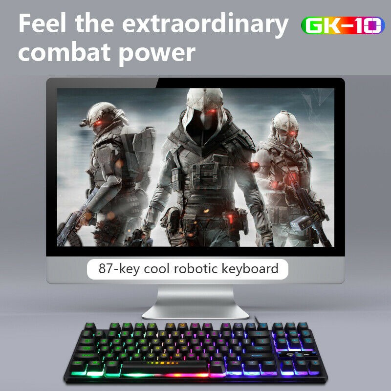 Bàn Phím Cơ Gaming Có Dây 87 Phím Rgb Dành Cho Game Thủ