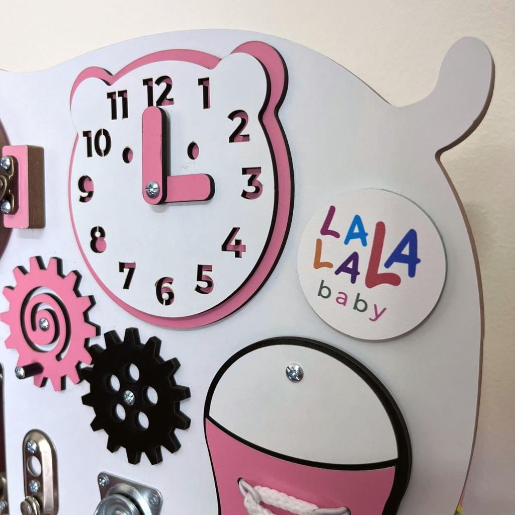 Busy Board Bảng Bận Rộn Hình Voi Con Lalala Baby Hơn 12 chi tiết chất liệu gỗ cao cấp, chắc chắn