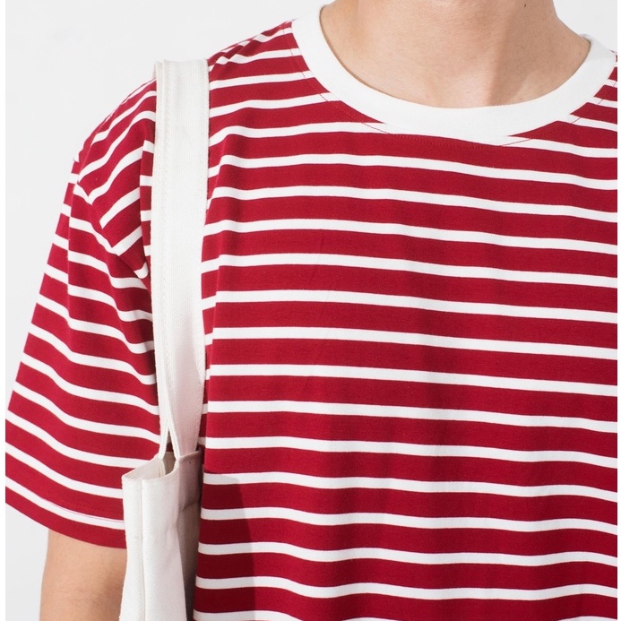 Áo phông cổ tròn kẻ ngang thương hiệu 360 Boutique chất vải cotton  - APTTK284 | BigBuy360 - bigbuy360.vn