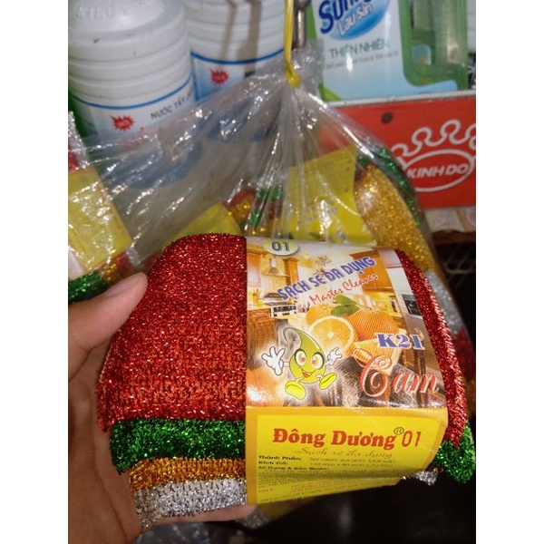 Bộ 4 miếng cước rửa chén/ chùi nồi