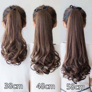 Tóc giả Wigsin hình đuôi ngựa xoăn tổng hợp 3 độ dài tự chọn