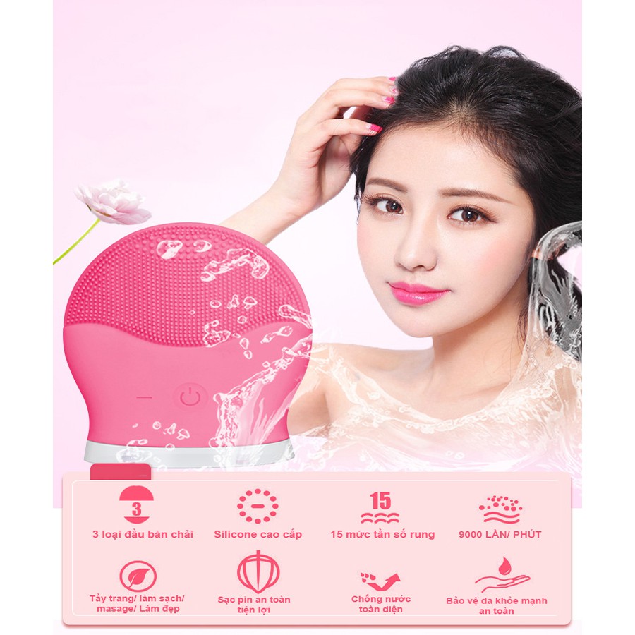 Máy rửa mặt Melissa Facial Cleansing Stronger 2.0- Hàng chính hãng bảo hành 2 năm lỗi 1 đổi 1