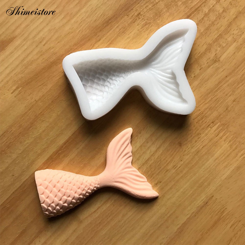 Khuôn Silicone Tạo Hình Đuôi Nàng Tiên Cá Trang Trí Bánh Kem / Làm Bánh Cupcake BG4