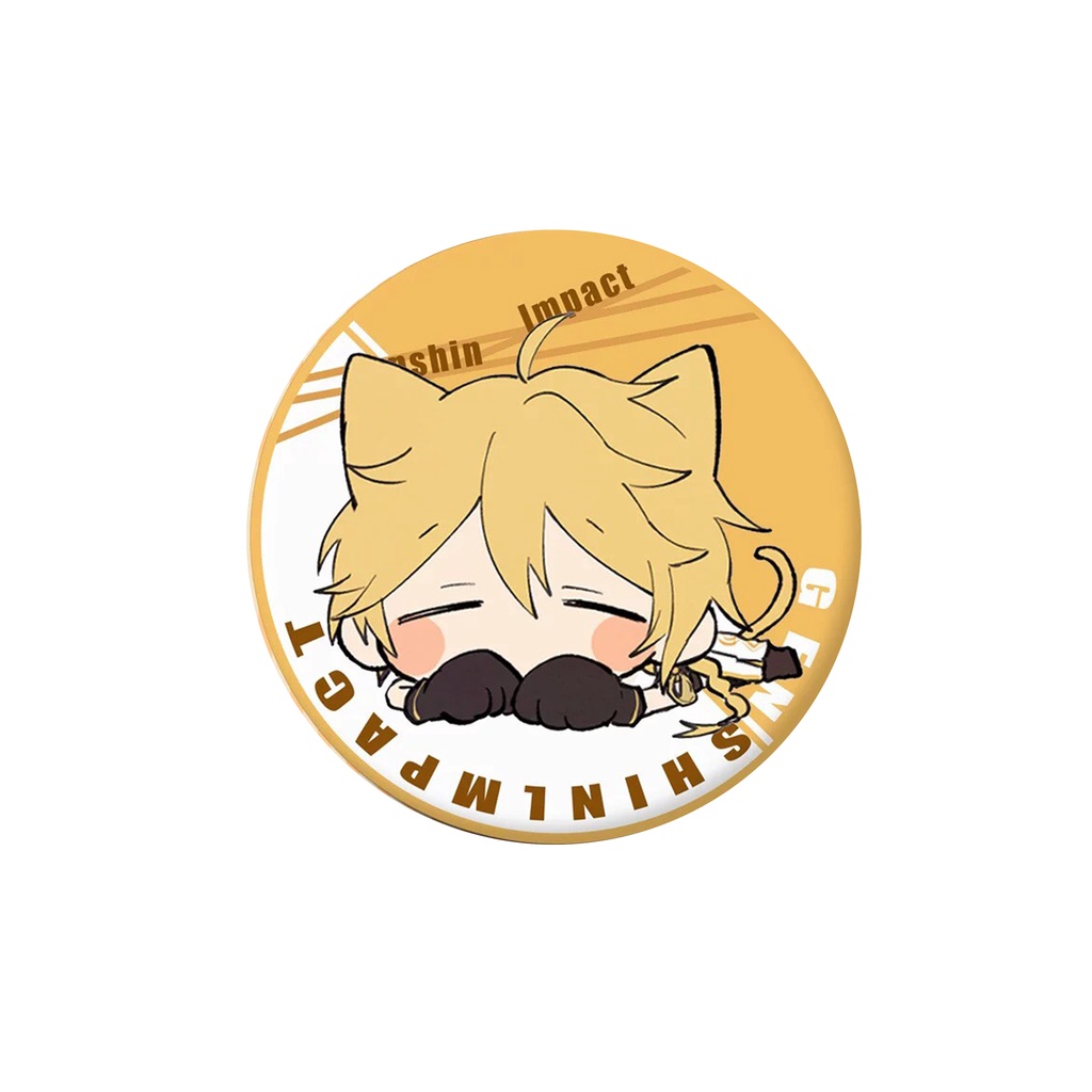 Huy hiệu IN HÌNH Genshin Impact game chibi dễ thương tiện lợi