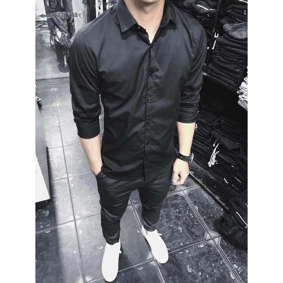 Áo sơ mi Kojiba công sở nam dài tay cổ gập vải lụa Thái chông nhăn có nhiều màu dễ phối hợp thời trang | BigBuy360 - bigbuy360.vn