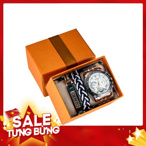 -Hàng nhập khẩu Bộ Quà Tặng Sinh Nhật Cho Bạn Trai ( Chồng ) - Com bo 2 Vòng Đeo Tay + đồng Hồ ( Cao Cấp ) Liên hệ mua h