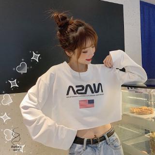 Áo thun dài tay form rộng phong cách năng động trẻ trung dành cho nữ