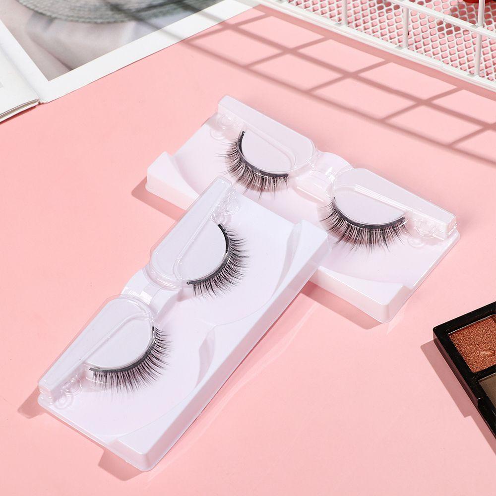 1 Cặp Lông Mi Giả Cong Dày Tự Nhiên Tái Sử Dụng Tiện Lợi
