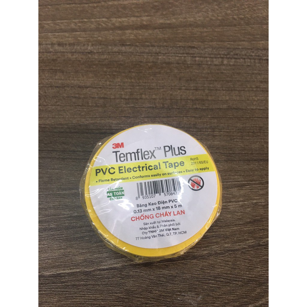 BĂNG KEO ĐIỆN 3M TEMFLEX PLUS PVC HARNESSING TAPE
