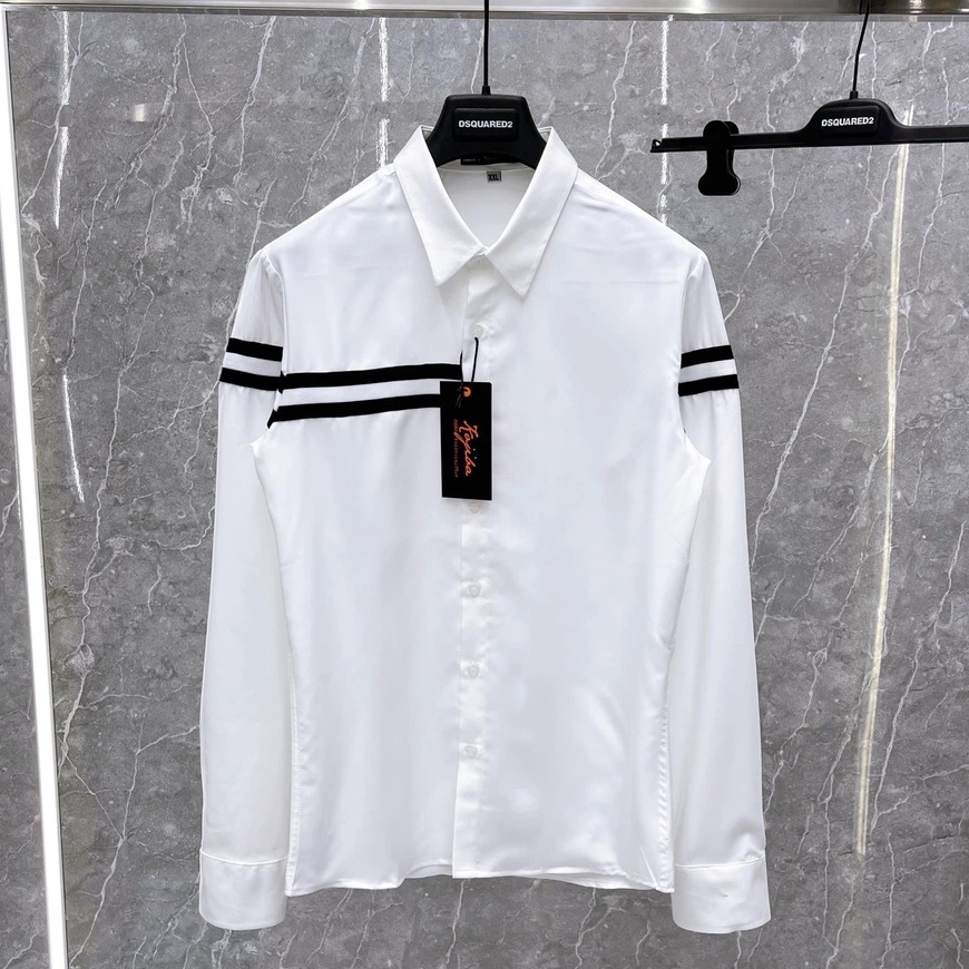 Áo Sơ Mi Trắng Dài Tay BBR, Sơ Mi Kẻ Sọc, Sơ Mi Đai Kiểu Không Nhăn Cao Cấp Thấm Hút Mồ Hôi