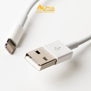 Cáp sạc lightning màu trắng iphone casealpha