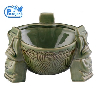 Cốc uống cocktail bằng gốm cỡ lớn phong cách Hawaiian chuyên nghiệp cho quán bar/tiki