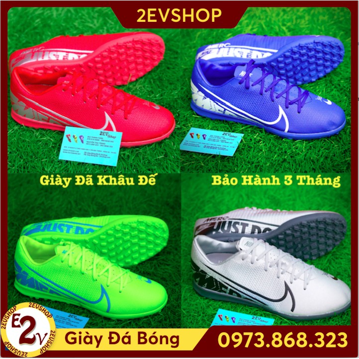 Giày Đá Bóng Cỏ Nhân Tạo 𝗧𝗙 𝗠𝗲𝗿𝗰𝘂𝗿𝗶𝗮𝗹 𝟭𝟯 Đủ Màu Đã Khâu Bền Đẹp " ˇ P