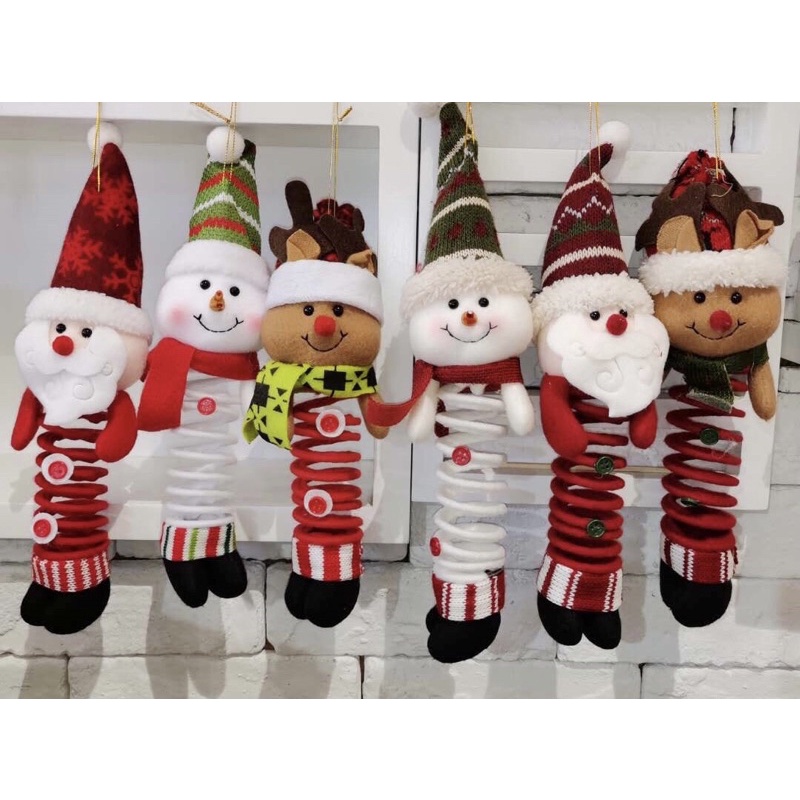 Gấu bông lò xo trang trí noel giáng sinh 🎄
