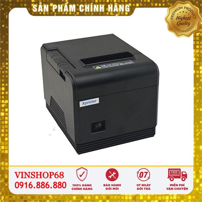 Máy in hóa đơn nhiệt Xprinter Q200 USB+LAN + Tặng 5 cuộn giấy kể cả khi đang giảm giá | BigBuy360 - bigbuy360.vn