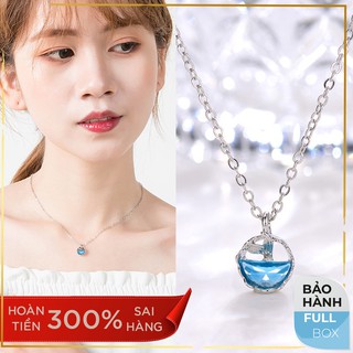 🌟SALE SỐC🌟 Trang sức bạc 925 Dây Chuyền Huyền Thoại Biển xanh bạc 925 Daisy DC4 Full box bảo hành 12 tháng