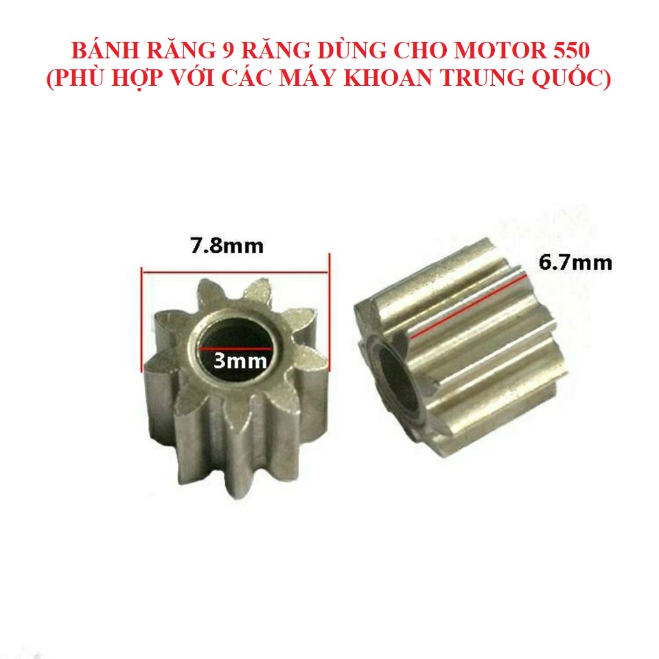 SV Bánh răng đầu trục motor máy khoan pin