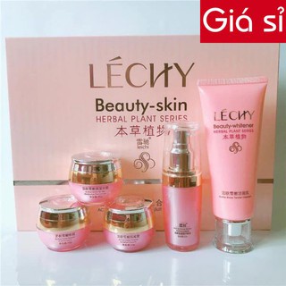 BỘ NÁM LECHY  BEAUTY-WHITENER HỒNG 5 sản phẩm