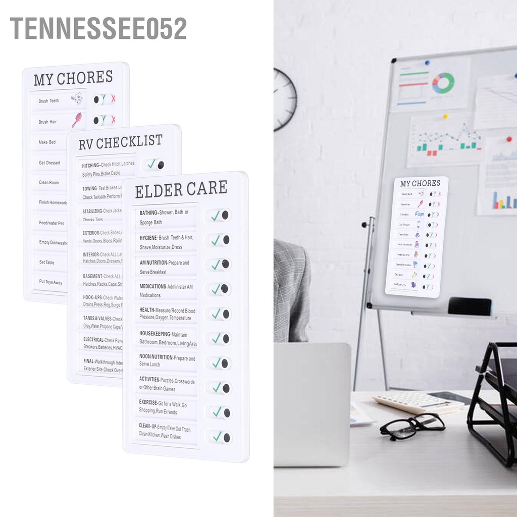Tennessee052 Biểu đồ Chore Bảng ghi nhớ tin có thể tháo rời di động Cảm thấy thoải mái PVC Kids Chart for Learn Planning
