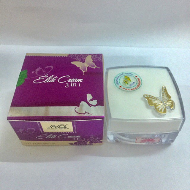 Kem con bướm Nguyễn Quách, kem bướm vàng, kem Elite treatment Cream 3in1