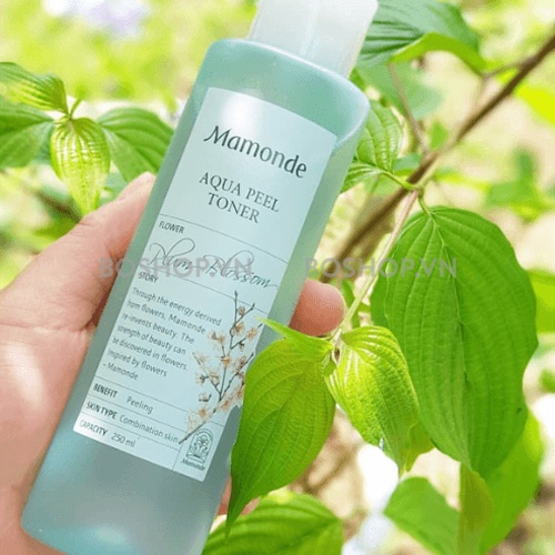 Nước Cân Bằng Mamonde Loại Bỏ Da Chết Cho Da Hỗn Hợp 250ml Aqua Peel Toner