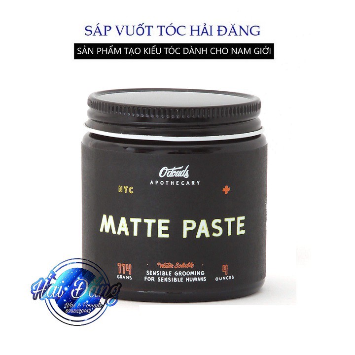 [CHÍNH HÃNG] Sáp vuốt tóc O’douds Matte Paste - 114g - version 4 (mới nhất 2020) - Strong Hold - nhập khẩu chính hãng Mỹ