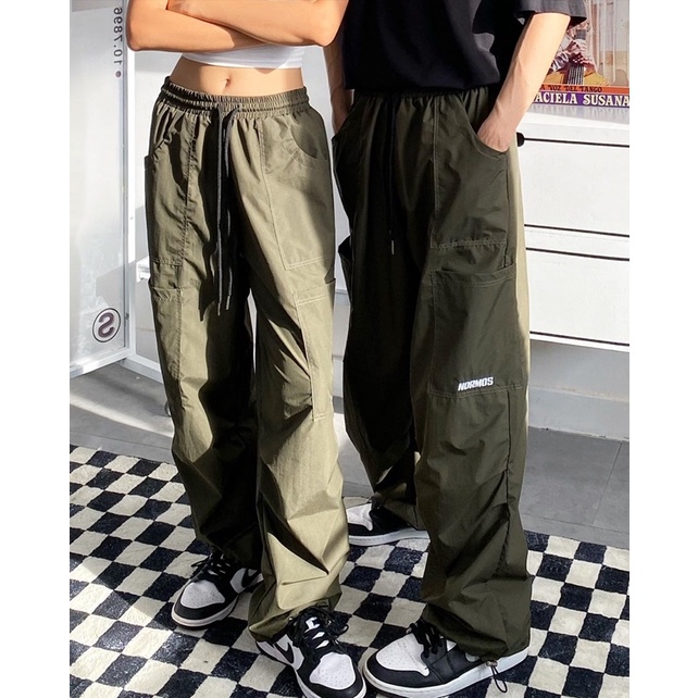 QUẦN DÙ FORM RỘNG - NYLON LOGO PANTS NORMOS