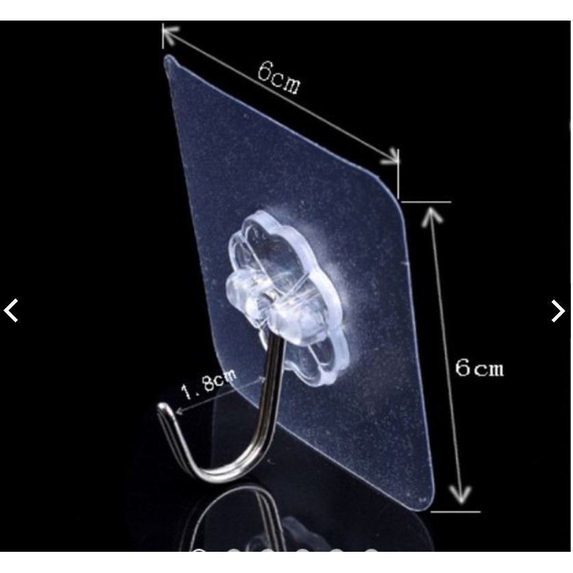 Móc treo dán dính tường chịu lực siêu khỏe miếng silicon 6x6 dán tường nhà bếp nhà tắm dễ dùng tiện lợi