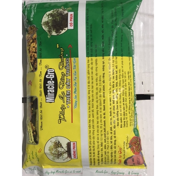 Phân bón lá Miracle-Gro 15-30-15 1Kg danh hiệu hàng đầu thế giới