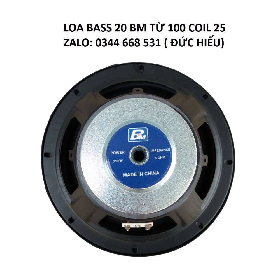 2 CỦ LOA BASS 20 BM PAUDIO TỪ ĐƠN 100 COIL 25