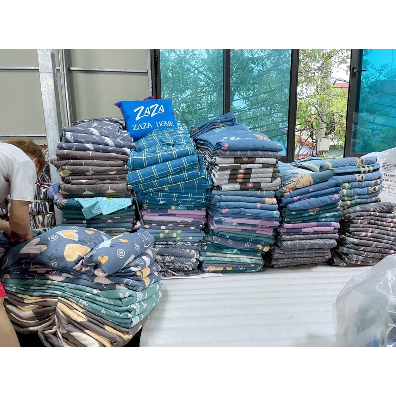 VỎ CHĂN COTTONG 100% TRẦN BÔNG CÓ KHOÁ KÉO LỒNG ĐC RUỘT