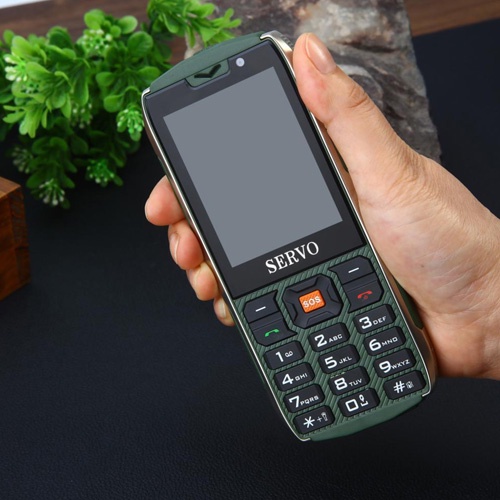 Điện thoại 4 sim Servo H8 đổi giọng nói pin khủng cho người già giá rẻ