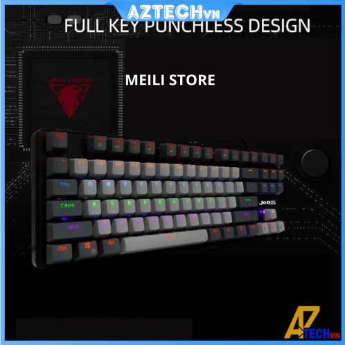Bàn phím cơ máy tính chuyên game JEDEL KL-103 chuẩn 87 phím, nhiều chế độ đèn LED đầy màu sắc