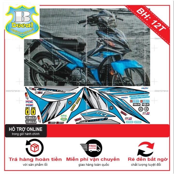 ( Quí khách vui lòng mang ra tiệm cho thợ dán ) Tem EX 2011 CHẾ XANH ĐEN [Bi Decal]