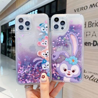 Ốp điện thoại kim tuyến nước gấu thỏ Stella cho iPhone 13/12/11ProMax 13/12Mini XR XsMax 6 6s 7 8+ SE 2020