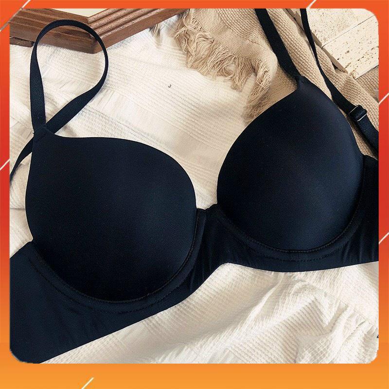 Áo lót nữ cao cấp hàng xuất xịn có gọng đệm mút mỏng nâng gọn ngực cup chéo kiểu dáng basic A12510